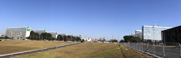 Esplanada dos Ministérios, em Brasília, onde ficam os ministérios do governo federal